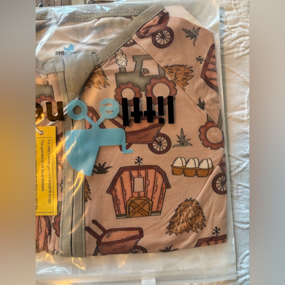 Little One Shop Bamboo One Piece Pajamas boy 3T NWT (4 pack) - Picture 5 of 5